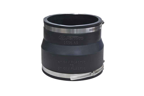 Fernco 1056-65 1056-65 6-in.x5-in. Flexible PVC Compression Coupling