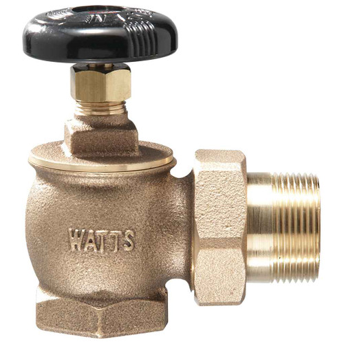 Watts 0067452 1 In Bronze Steam Radiator Angle Valve