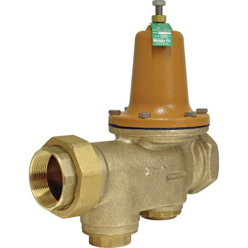 Watts LF25AUB-Z3 2 2 In Lead Free Water Pressure Reducing Valve, Npt Female Union X Npt Female, Ss Seat, Adjustable 25-75 psi