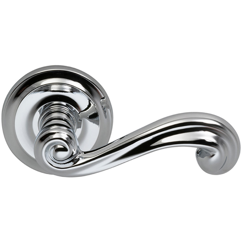 Omnia 55/00 - Single Dummy #55 Interior Traditional Lever Latchset  with 2-5/8" Rose, Right Hand