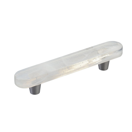 Schaub 211063 4" Fused Glass Oval Cabinet Pull with 6” x 1” Overall