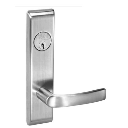 Accentra 656F Exit Device Escutcheon Lever Trim, Escutcheon by Nightlatch Cylinder, Less Cylinder, Mo Lever