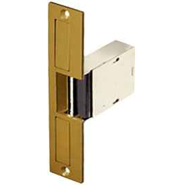 Trine Electric Strike, 8-16VAC, Fail Secure, 6-1/4" x 1-3/8" Faceplate, up to 5/8" Throw