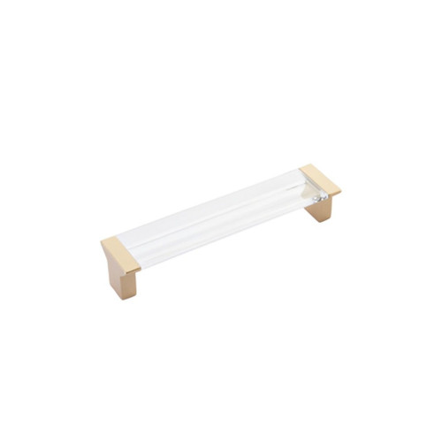 Schaub 316 5-1/16" Center to Center Positano Clear Cabinet Pull