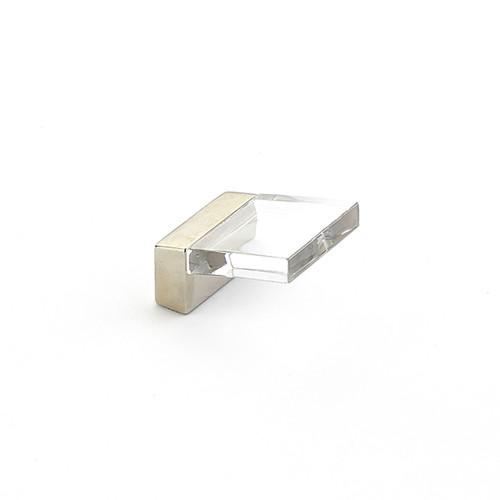 Schaub 319 5/8" Center to Center Positano Clear Cabinet Finger Pull