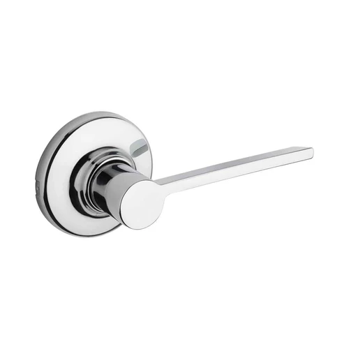 Kwikset 405LRL-RDT Ladera Keyed Entry Lever with 6-Way Adjustable Latch and Round Corner Strike