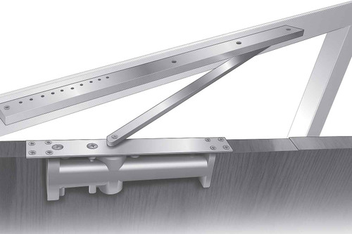 Stanley Security Door Closer, Concealed in Door, Hold Open
