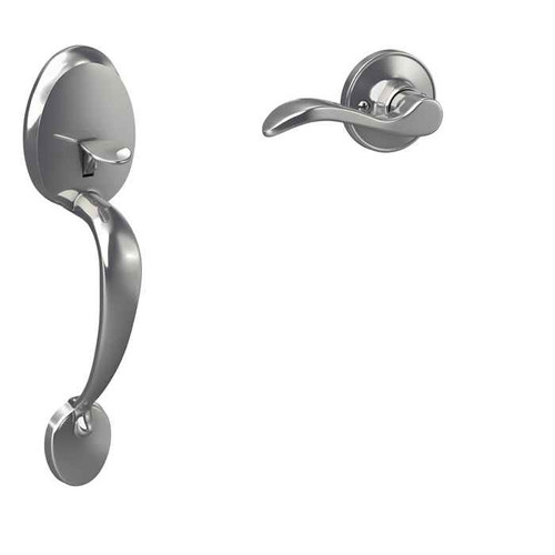 Schlage Residential JE285 - Barcelona Style, Lower Half of Handleset, Seville Lever