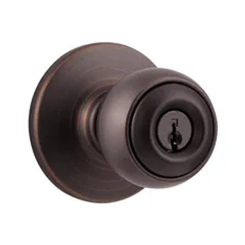 Kwikset 400P Polo Knob Entry Door Lock with 6AL Latch and RCS Strike