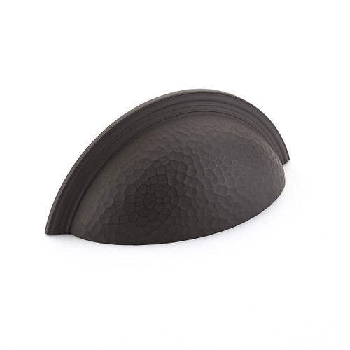 Schaub 573 3" Center to Center Atherton Hammered Plain Edge Cup Pull