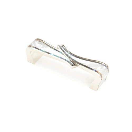 Schaub 662 Avalon Bay with Organic Shell Inlays 4" Center to Center Cabinet Pull