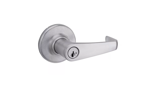 Kwikset 781KNL.LK.23155 Kingston Lever Light Commercial Storeroom Lock with RCAL Latch and RCS Strike Keyed to 23155 LESS KEY