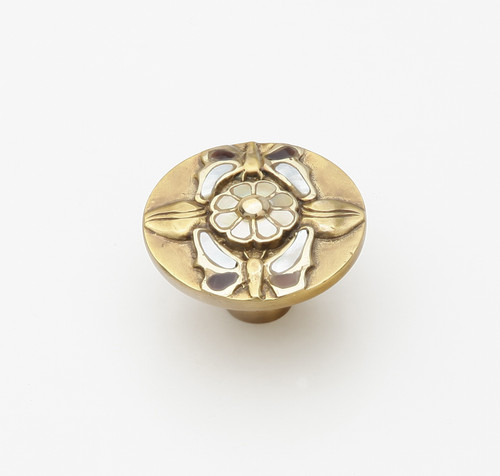 Schaub 954K 1-1/2" Floral Heirloom Treasures Cabinet Knob