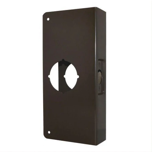 Don-Jo CW310B Classic Wrap-Around Plate in Oil Rubbed Bronze, 22 Gauge Stainless Steel, 4" x 9"