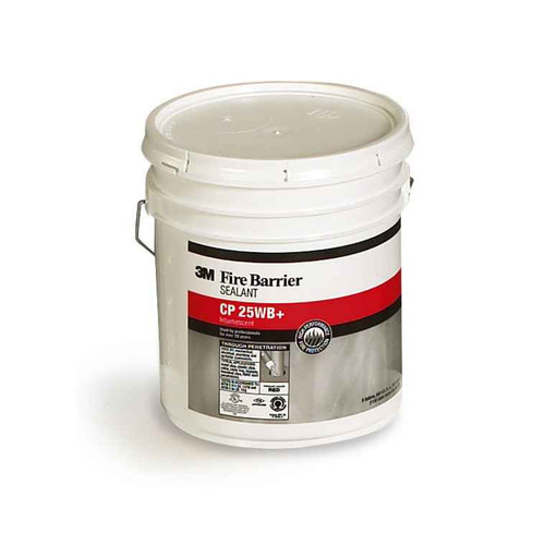 3M 7000006379 3M, Fire Barrier Sealant CP 25WB+, Red, 5 Gallon (Pail), 1 Each/Case