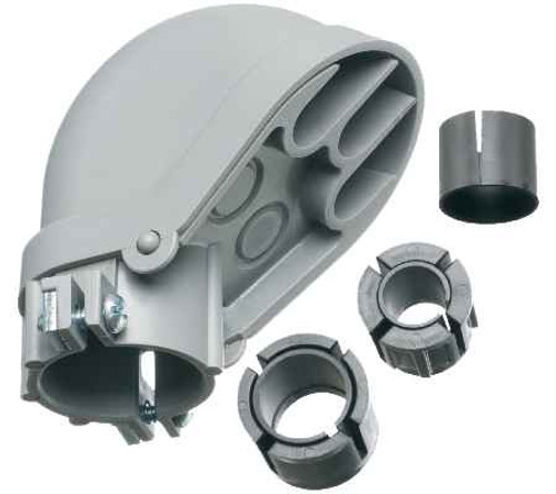 Arlington Industries PVC1020 PVC Entrance cap for rigid, IMC, EMT, Rigid PVC. Trade Size 1/2", 3/4" and 1". Mast size 1/2", 3/4" and 1". Wire Holes two at .673. Arlington Industries PVC1020 PVC Entrance cap for rigid, IMC, EMT, Rigid PVC. Trade Size 1/2", 3/4" and 1". Mast size 1/2", 3/4" and 1". Wire Holes two at .673.