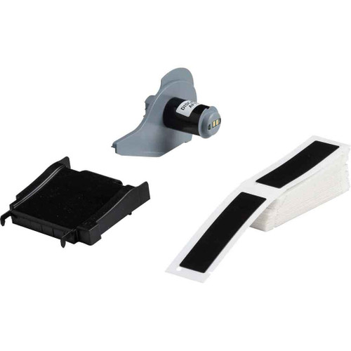 Brady M71EP-174-593-BK BMP71 Foam Backed Raised Panel Labels, 4" H x 1" W, Box of 50 Labels, Black