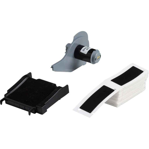 Brady M71EP-176-593-BK BMP71 Foam Backed Raised Panel Labels, 3" H x 1" W, Box of 50 Labels, Black