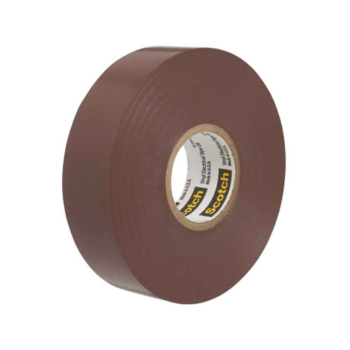 3M 7000132638 Scotch Vinyl Color Coding Electrical Tape 35, 1/2 in x 20 ft, Brown, 10 rolls/carton, 100 rolls/Case 3M 7000132638 Scotch Vinyl Color Coding Electrical Tape 35, 1/2 in x 20 ft, Brown, 10 rolls/carton, 100 rolls/Case