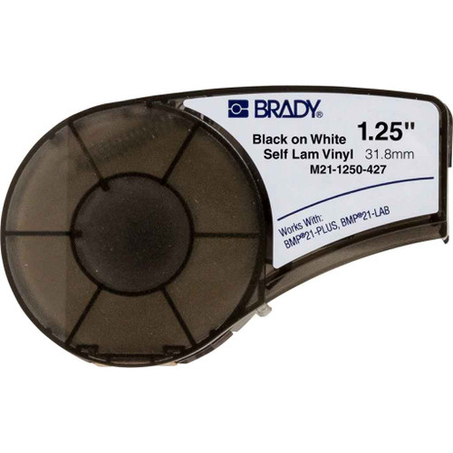 Brady M21-1250-427 BMP21 Series Self-Laminating Vinyl Wire and Cable Labels 1.25" W x 14' L