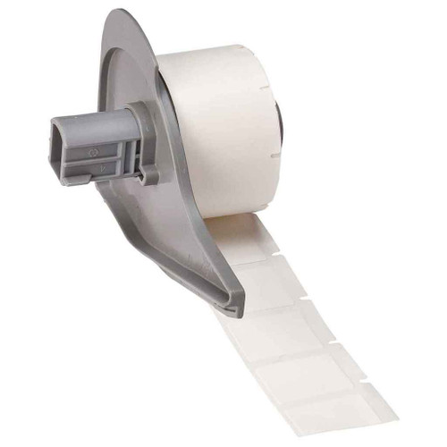 Brady M71-18-498 BMP71 Vinyl Coated Fabric Labels, 1" H x 0.75" W, Roll of 250 Labels