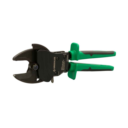Greenlee Open-Jaw Ratchet Cable Cutter 600MCM Copper/750MCM Aluminum One-Hand Operation