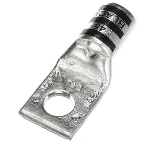 Color-Keyed 54110 2/0 CU STD BRL 1 HOLE 3/8 INCH BOLT