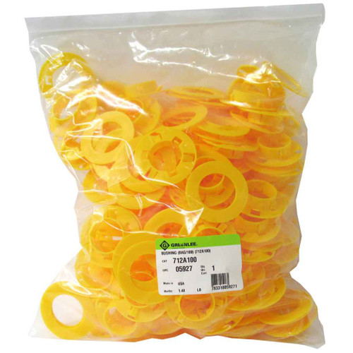 Greenlee 50059270 100 Bushings for Pre-Punched Hole or 1-11/32"(34.1 mm) Diameter Hole Punched by 710