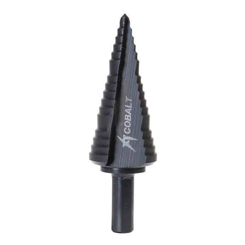 Greenlee #8 Cobalt HSS Step Drill Bit - 3-Stage Multi-Material Cutting Tool