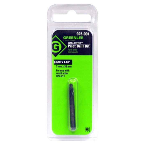 Greenlee 5MM High Speed Steel Pilot Drill Bit for Small Arbor Applications