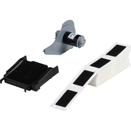 Brady M71EP-173-593-BK BMP71 Foam Backed Raised Panel Labels, 2" H x 1" W, Box of 100 Labels, Black