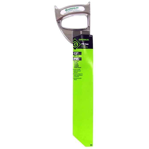 Greenlee 13-Inch PVC Saw with V-Tooth Design and Ergonomic Handle