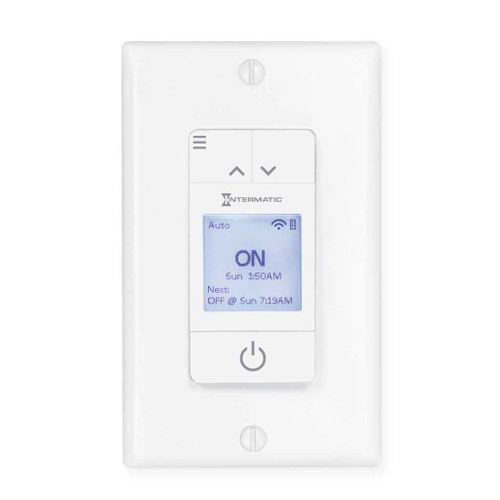 Intermatic STW700W Ascend Smart 7-Day Programmable Wi-Fi Timer, 120 VAC, 15A, White