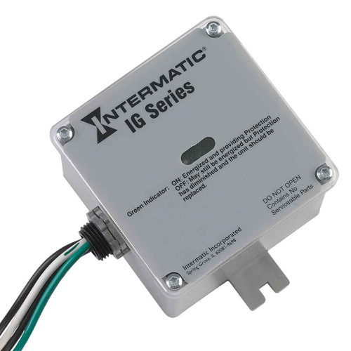 Intermatic IG1240RC3 Surge Protective Device, 6-Mode, 120/240 VAC 1Ph, Type 1 or Type 2, Outdoor Plastic, Connected Equipment Warranty 5 yr $10,000