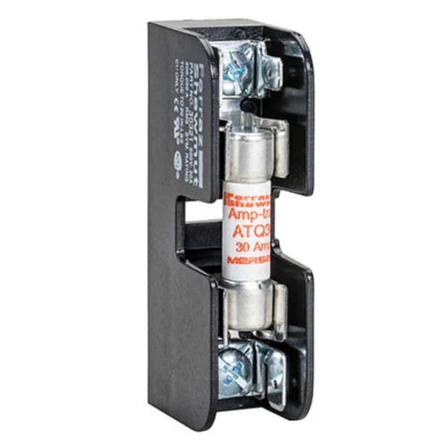 Mersen 30A Midget Fuse Block 600VAC/600VDC 1-Pole with Reinforced Clip Mersen 30A Midget Fuse Block 600VAC/600VDC 1-Pole with Reinforced Clip