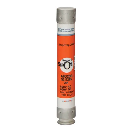 Mersen Class RK1 Time-Delay Fuse 25A 600VAC/600VDC with SmartSpot Indication System