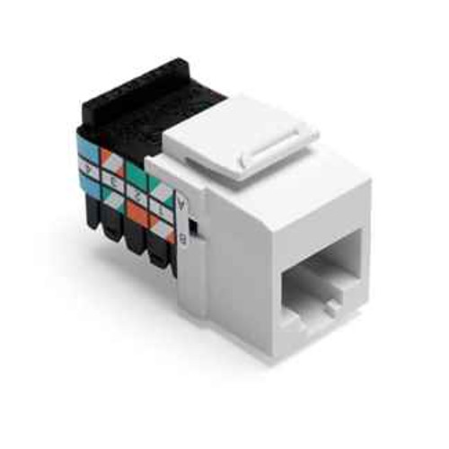 Leviton 41108-RW3 Cat 3 QuickPort Jack, White