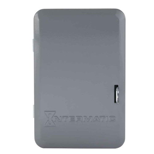 Intermatic T175 24-Hour Mechanical Time Switch with Skip-a-Day, 120 VAC, 60Hz, 1 NO/1 NC, Indoor Metal Enclosure, 1 Hour Interval
