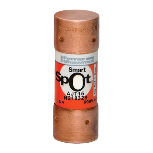 Mersen Class J Time-Delay Fuse 15A 600VAC/400VDC with SmartSpot Indication System