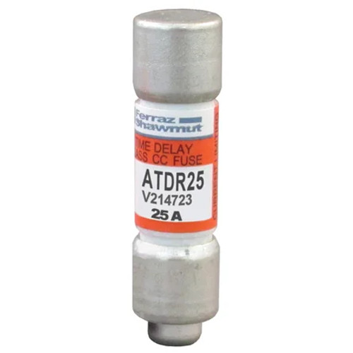 Mersen ATDR25 Fuse ATDR - Class CC - Time-Delay 600VAC 300VDC 25A Ferrule Amp-Trap 2000