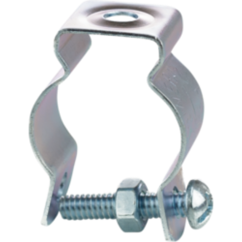 Minerallac 1" EMT/Rigid/IMC Conduit Hanger with Bolt and Nut - Zinc Plated Steel Construction