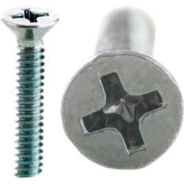 Minerallac 6-32 x 3" Machine Screws with Flat Head Phillips Drive and Zinc Plated Finish