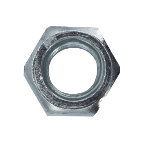 Minerallac 1/4"-20 Hex Nuts Grade A Low Carbon Steel Zinc Plated Machine Screw Hardware, 100 Pack