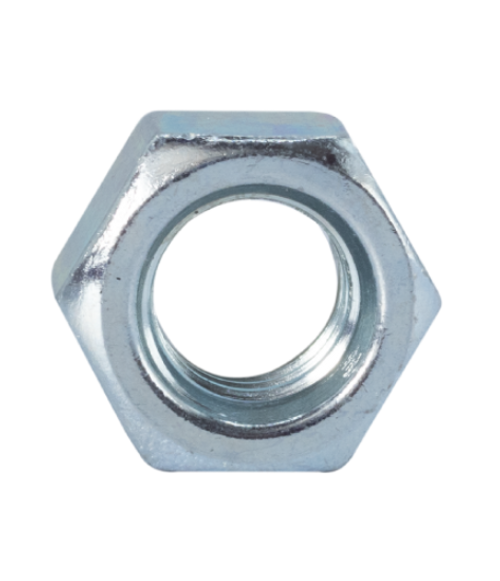 Minerallac 1/4"-20 Nylock Hex Nut with Zinc Plated Finish - Professional Fastening Hardware