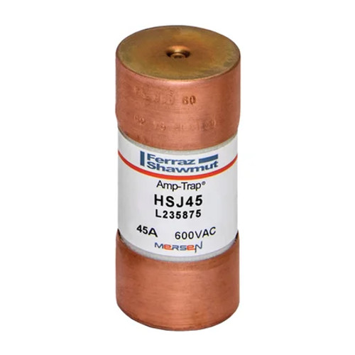 Mersen Class J High-Speed Fuse 45A 600VAC/500VDC Ferrule Terminal Amp-Trap