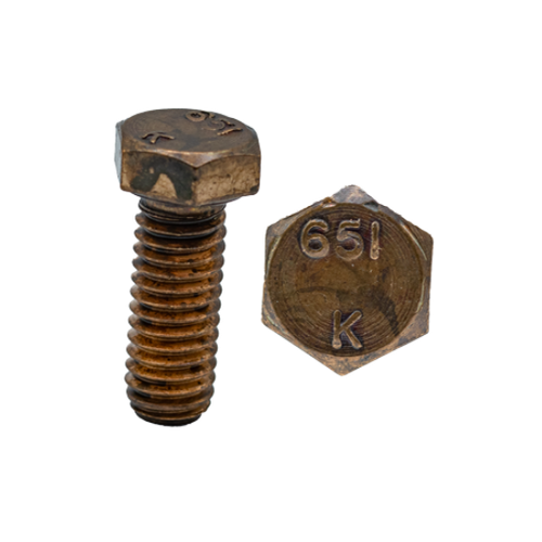 Minerallac Silicon Bronze Hex Head Cap Screws 1/2"-13 x 1" Full Thread, 100 Pack