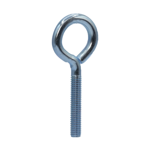 Minerallac 1/4" x 2" Closed Eye Bolt with Hex Nut - Zinc Plated Carbon Steel Hardware, 100 Pack