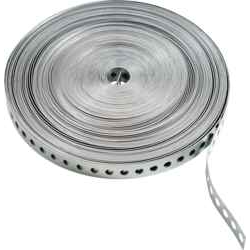 Minerallac Pre-Galvanized Steel Perforated Mounting Strap 0.035" x 3/4" x 10ft with 1/4" Holes, 100 Pack