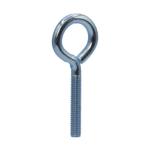 Minerallac 1/4" x 3" Closed Eye Bolt with Hex Nut - Zinc Plated Carbon Steel, 100 Pack