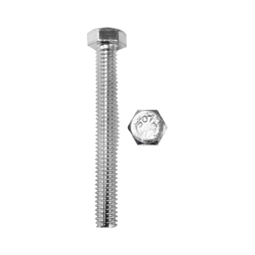 Minerallac 3/8-16 x 2" Grade 2 Hex Head Tap Bolt with Zinc Plated Finish, 100 Pack